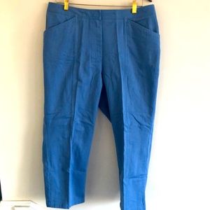 Caslon Blue Cotton Pants